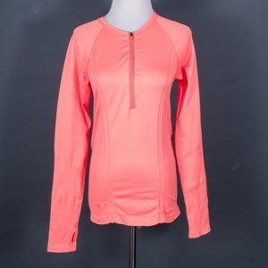 Athleta 1/2 Zip Tracker Top in Cosmic Orange